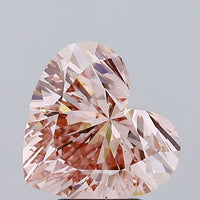 Heart 4.07ct Fancy Intense Brownish Pink VS2 Lab Grown Diamond