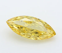 Latest 1.18 CT VS2 Clarity Marquise Shape Fancy Vivid Yellow Color Lab grown Diamond For Anniversary Ring