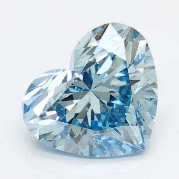 Latest 2.03 CT Heart Shape Fancy Vivid Blue Color VS1 Clarity Moissanite Diamond For Someone Special Ring