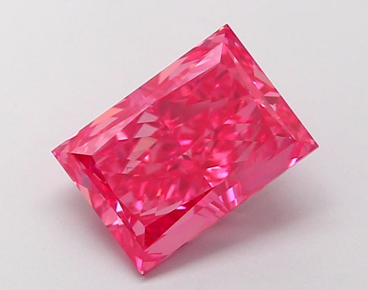 Latest 2.19 CT Antique Shape Fancy Vivid Pink Color VS1 Clarity Lab Grown Diamond For Propose Ring