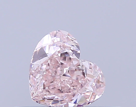 Latest Light Pink Color VS1 Clarity 0.34 CT Heart Shape Moissanite Diamond For Anniversary Ring