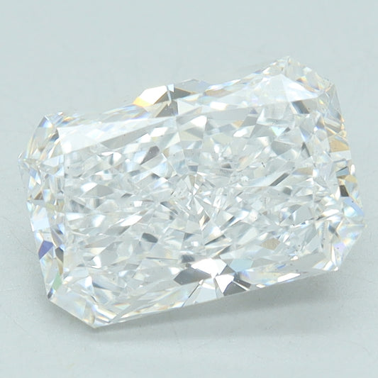 Luxury 1.83 CT Radiant Shape D Color SI1 Clarity Lab grown Diamond For Held Breath
