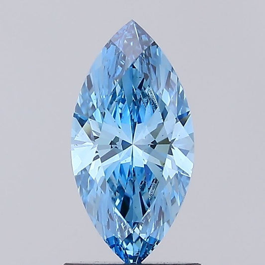 Marquise 1.00ct Fancy Vivid  Blue VS2 Lab Grown Diamond