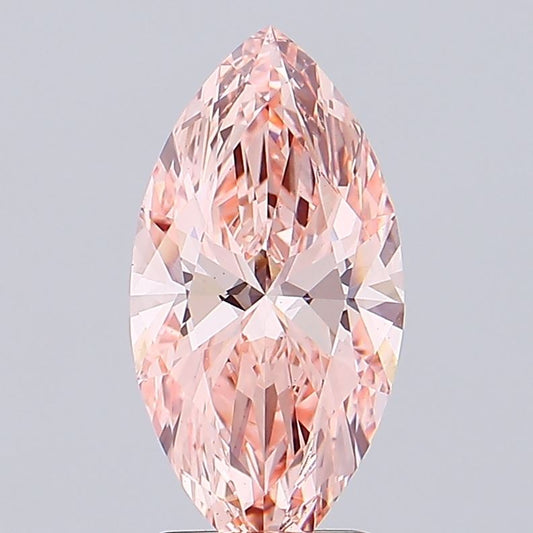 Marquise 2.60ct Fancy Intense  Pink VS1 Lab Grown Diamond