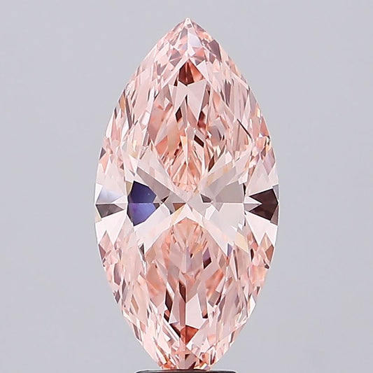 Marquise 7.50ct Fancy Intense  Pink VVS2 Lab Grown Diamond