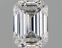 Minimalist D Color SI1 Clarity 1.33 CT Emerald Shape Moissanite Diamond For Her Ring