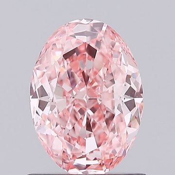 Oval 0.99ct Fancy Vivid  Pink VS1 Lab Grown Diamond