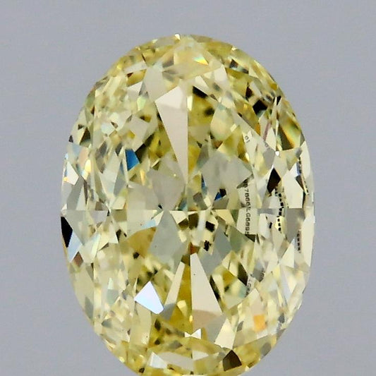 Oval 1.01ct Fancy  Yellow VS1 IGI Certified Lab Grown Diamond