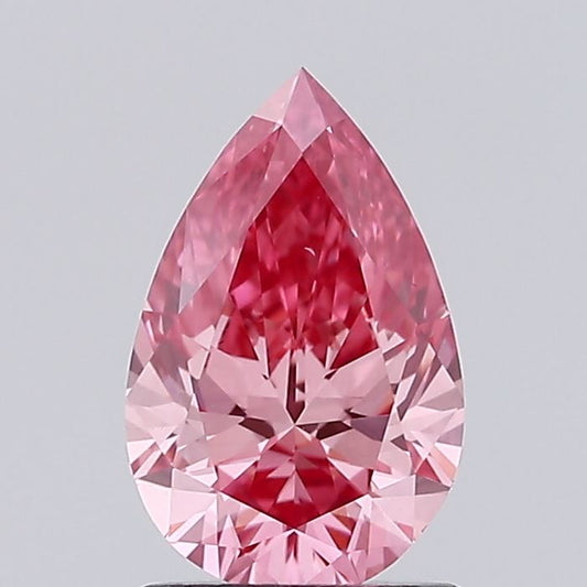 Pear 1.05ct Fancy Vivid  Pink VS1 Lab Grown Diamond