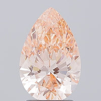 Pear 2.30ct Fancy Intense  Pink VS1 Lab Grown Diamond For Ring And Pendant