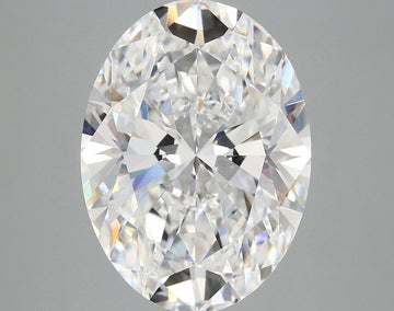 Perfect 5.09 CT Oval Shape D Color VS1 Clarity Lab Grown Diamond For Cocktail Ring