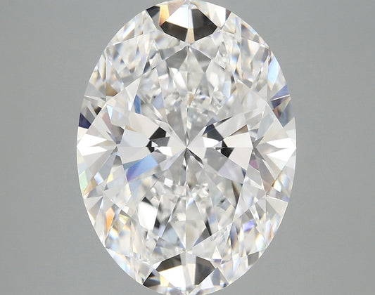 Perfect 5.09 CT Oval Shape D Color VS1 Clarity Lab Grown Diamond For Cocktail Ring