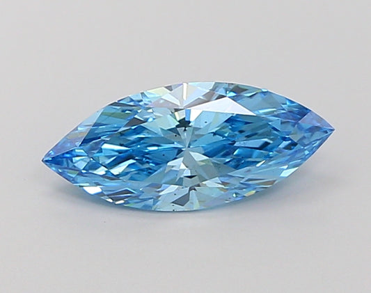 Premium Fancy Vivid Blue Color VS2 Clarity 1.12 CT Marquise Shape Moissanite Diamond For Engagement Ring