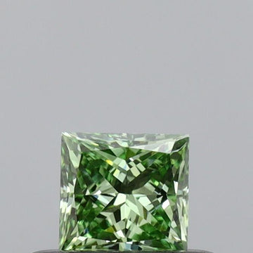 Princess 0.30ct Fancy Vivid  Green VVS2 Lab Grown Diamond