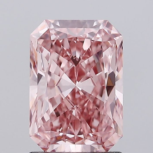 Radiant 1.54ct Fancy Intense Brown Pink VS1 Lab Grown Diamond