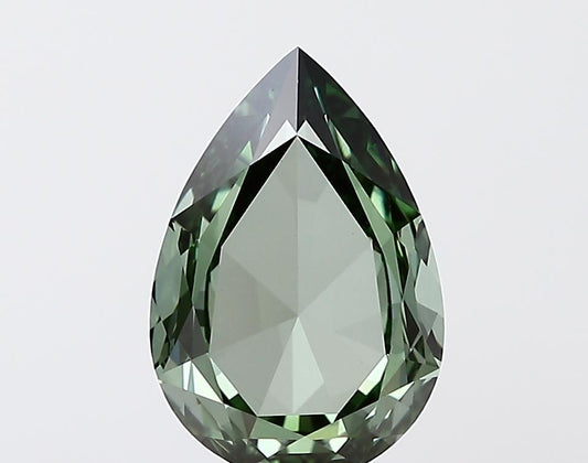Rose Cut 1.60ct Fancy Intense  Green VVS2 Lab Grown Diamond