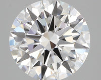 Shiny 3.03 CT Round Shape D Color VS2 Clarity Lab Grown Diamond For Wedding Special Ring