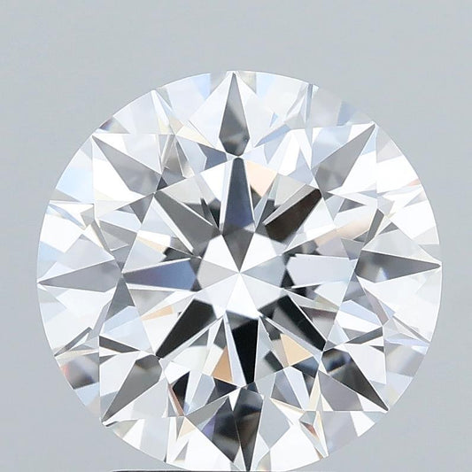 Shiny 4.01 CT Round Shape F Color VS1 Clarity Lab Grown Diamond For Endless Quiet Evenings