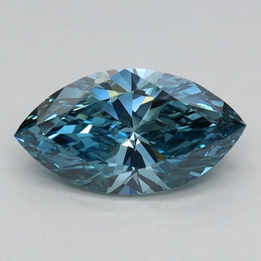 Shiny Of 0.75 CT Marquise Shape Fancy Vivid Blue Color VS1 Clarity Lab Grown Diamond For That Touch