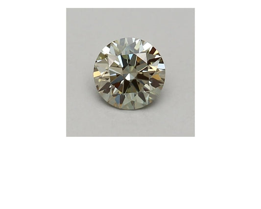 Special One 0.33 CT Round Shape Fancy Green Color VVS1 Clarity Lab Grown Diamond For Calm Steps