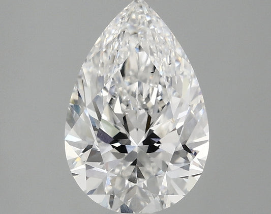 Stylish 2.03 CT Pear Shape D Color VS2 Clarity Moissanite Diamond For Birthday Ring