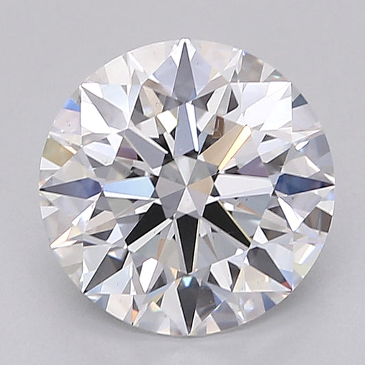 Stylish 3.02 CT Round Shape D Color VS2 Clarity Moissanite Diamond For Special One Ring