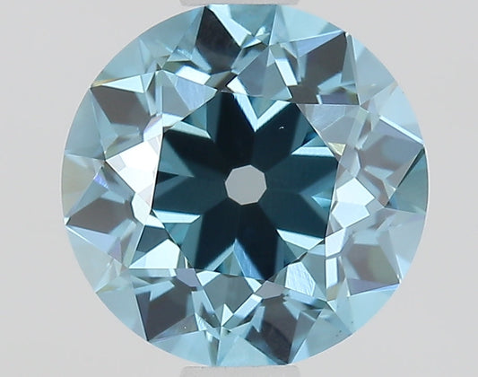 Stylish Fancy Vivid Blue Color Antique Shape 1.25 CT VS1 Clarity Moissanite Diamond For Birthday Ring