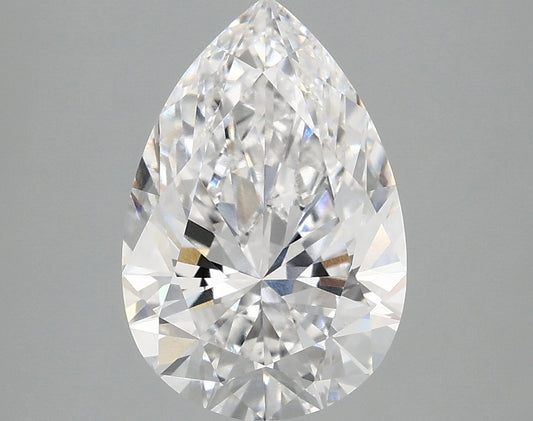 Sustainable 3.06 CT Pear Shape D Color VS1 Clarity Moissanite Diamond For Special One Ring