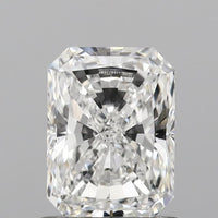 Sustainable Radiant Shape E Color 1.00 CT SI1 Clarity Moissanite Diamond For Anniversary Ring