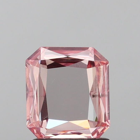 Timeless 1.08 CT Rose Cut Shape Fancy Intense Pink Color SI1 Clarity Moissanite Diamond For Birthday Ring