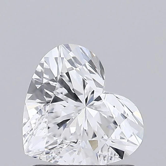 Timeless Heart Shape 1.01 CT D Color VS1 Clarity Moissanite Diamond For her Ring