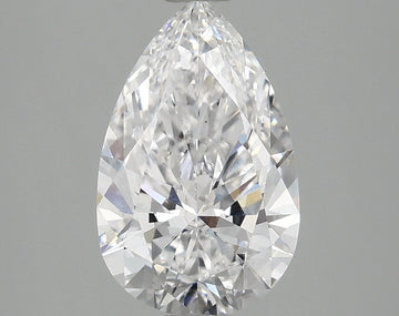 Trendy 2.02 CT Pear Shape D Color VS2 Clarity Moissanite Diamond For Anniversary Ring