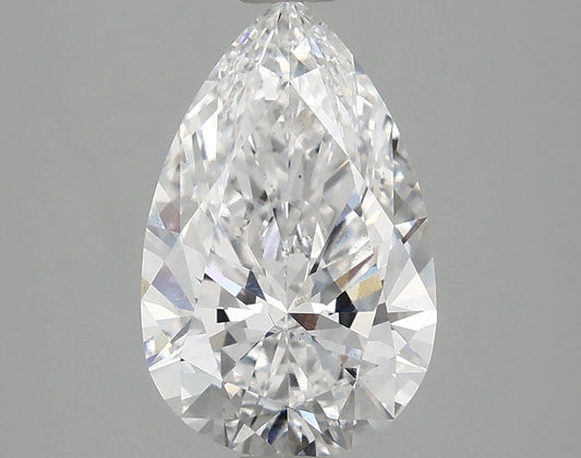 Trendy 2.02 CT Pear Shape D Color VS2 Clarity Moissanite Diamond For Anniversary Ring