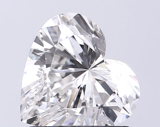 Trendy VVS2 Clarity 1.09 CT Heart Shape F Color Lab grown Diamond For Propose Ring