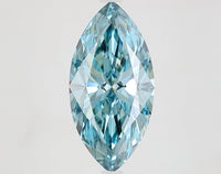 Ultimate 4.02 CT Marquise Shape Fancy Vivid Blue Color VS1 Clarity Moissanite Diamond For Custom Ring