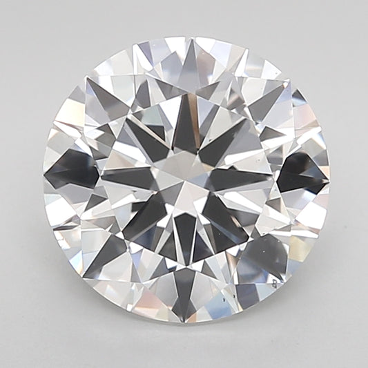 Unique 3.01 CT Round Shape D Color VS2 Clarity Moissanite Diamond For Engagement Ring