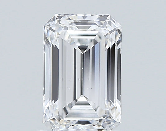 Vintage Emerald Shape E Color 1.25 CT SI1 Clarity Moissanite Diamond For Engagement Ring