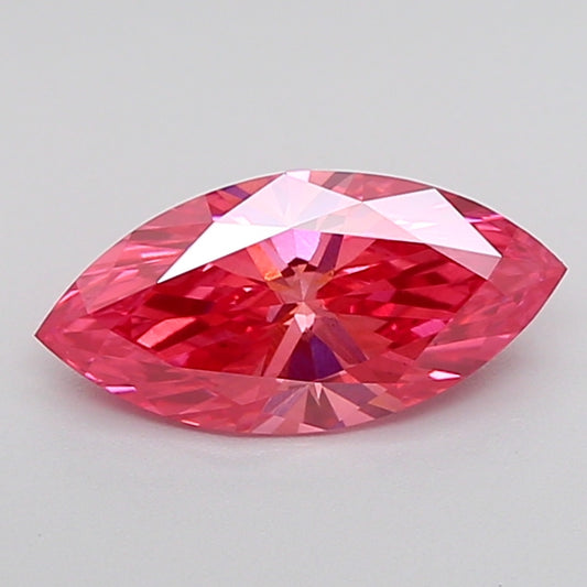 Vintage Fancy Vivid Pink Color VS2 Clarity 1.08 CT Marquise Shape Moissanite Diamond For Surprise Ring