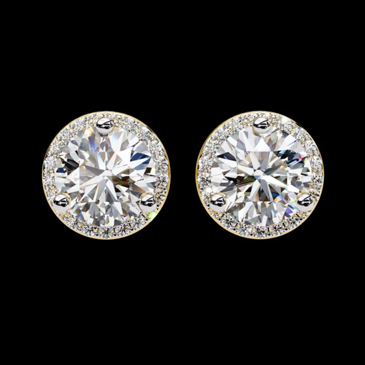 1.80 CT Elite Collection Of Ivevar's Jewels The Finest Lab Grown Round Cut Diamond Earring