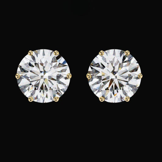 2.57 TCW Lab Grown Round Cut Diamond Jacket Earrings Elevate Your Everyday Look Classy
