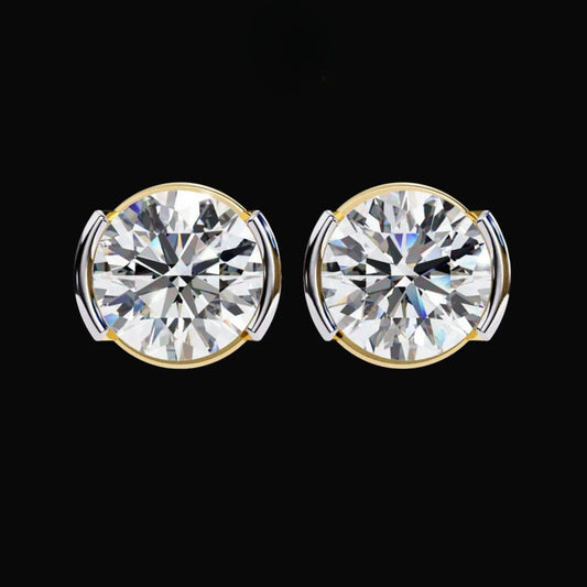 2.57 TCW Sparkling Lab Grown Round Cut Diamond Earrings for Women Guilt Free Glamour