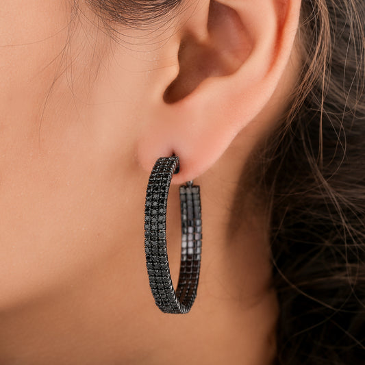 Rainbow Natural Sapphire Diamond Studs Earrings Everyday Luxury Ivevar Essentials