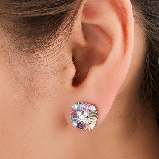 Timeless Oval Sapphire Earrings Diamond Halo Heritage Jewelry By Ivevar