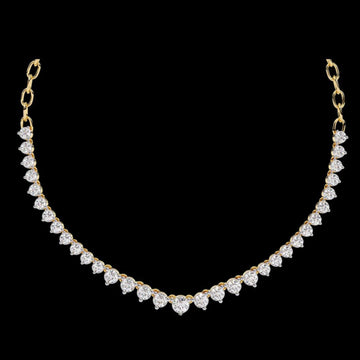 1.29 TCW Eternal Shine Round Cut Lab Grown Diamond Necklace Exquisite Chain For a Luxurious Modern Look