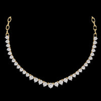 17 TCW Eternal Shine Round Cut Lab Grown Diamond Necklace Exquisite Chain For a Luxurious Modern Look