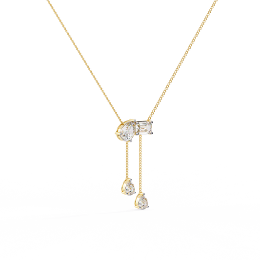 Toi Et Moi Teardrop Necklace - view 2