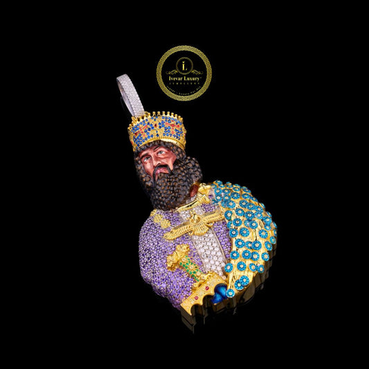 925 Silver Moissanite Pendant Custom Diamond Necklace By Ivevar