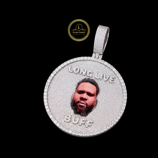 925 Silver Moissanite Pendant Custom Diamond Necklace By Ivevar