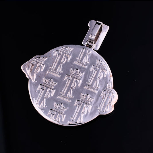 Shakalala Name Medallion Tri Tone 3D Hip Hop Lab Diamond Pendant - view 4