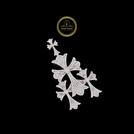 Custom Diamond Cross Pendant - VVS Moissanite Luxury Necklace